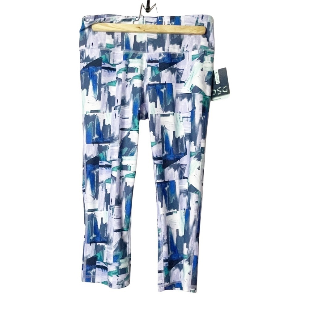 DSG Women’s Medium Performance Capri Painted Geo Icy Purple High Rise